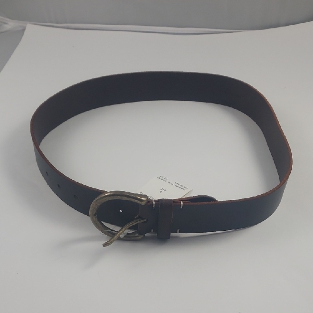 Frye Dark Brown Leather Belt Small
